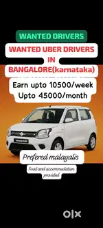Wanted car drivers (prefered malayalis)