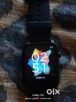 Boat Bluetooth Smartwatch, Boat Strom Call, Black, strap colour - blue