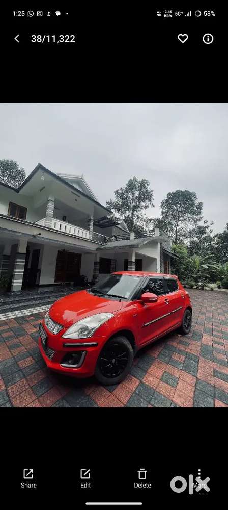 Maruti Suzuki Swift 2015 Petrol Well Maintained 93,000 km