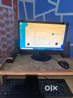 Desktop computer with ups and speakers