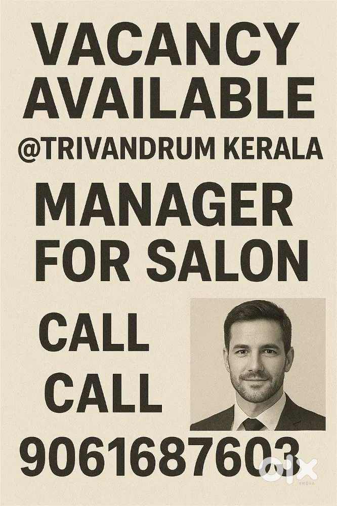 Manager for salon /male or female