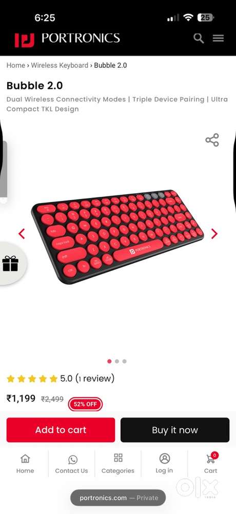 Portronics bubble 2.0 keyboard