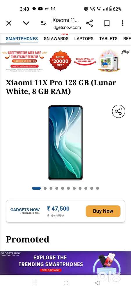 Need urgent money MI 11X PRO (128/8) new condition