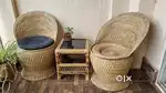 Two seater (cozy) with two glass peg table setup.