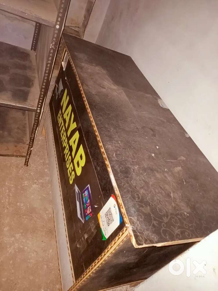 Counter table for office shop, and 2 shelf Rack,