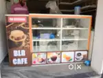 Bakery counter and microwave and coffe filter