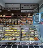 Full fast food and sweet shop counters and fridge for sale