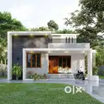 Low budget 2 bhk house  for  sale near Angamaly, 90% Loan assistance