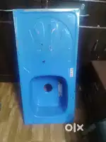 Kitchen sink with side tray