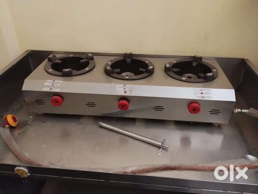 Stainless steel commercial gas stove