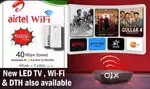 New LED TV , DTH Dish , WiFi Jio Fiber , Airtel Xstream , ACT Internet