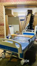 Double function hospital bed with cot and mattress