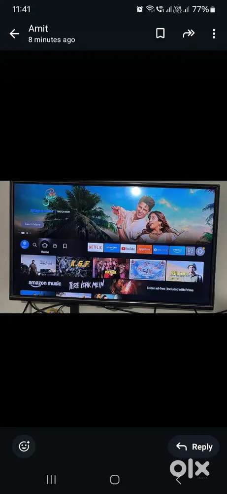 Panasonic 32 inch TV with amazon firestick