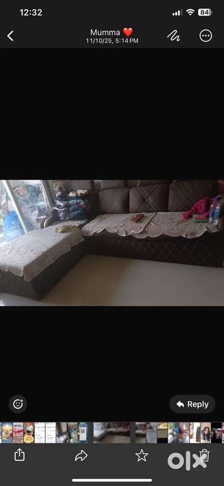 good condition sofa combed