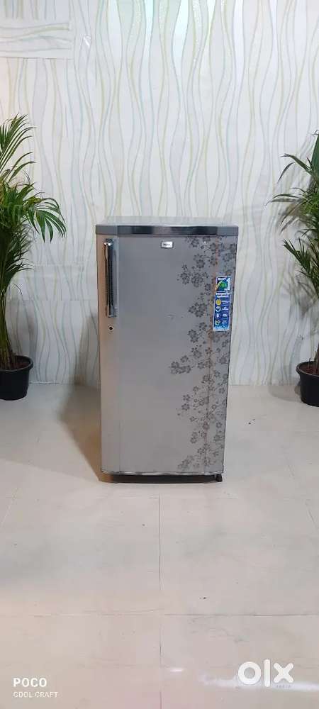Haier 5 Star 190 litres Single Door Refrigerator, Silver floweral