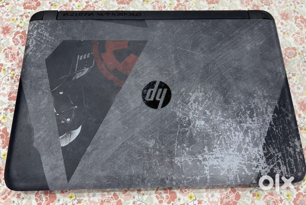 Hp laptop with gaming graphic and desging