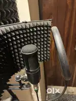 At2020 condenser microphone  fresh condition  with leather cover.