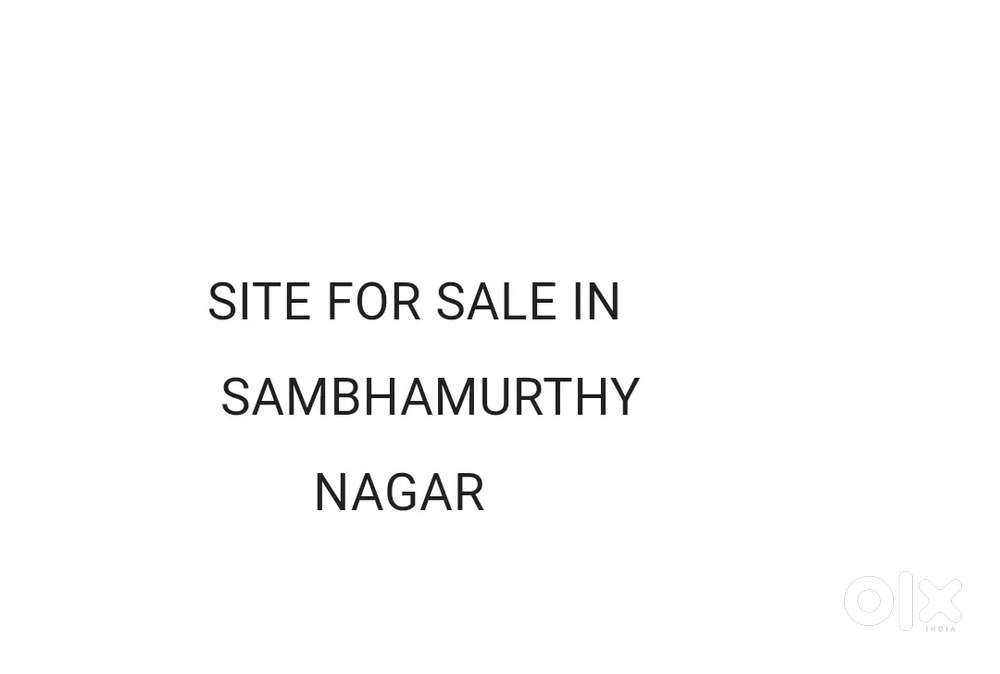 Site sale in SAMBHAMURTHY nagar