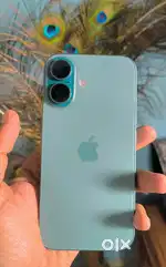 I phone 16 teal colour 128GB bill box cable sab original hai
