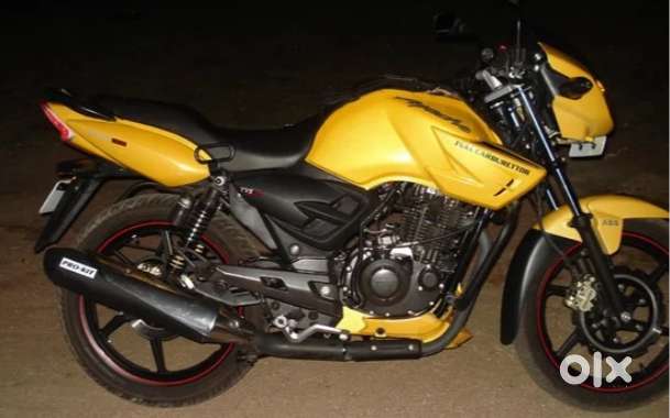 it is my apache rtr 160 yellow coloured. 5000 km driven