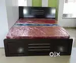 Sunday sale buying new double bed with box -6499/-EMI on bank