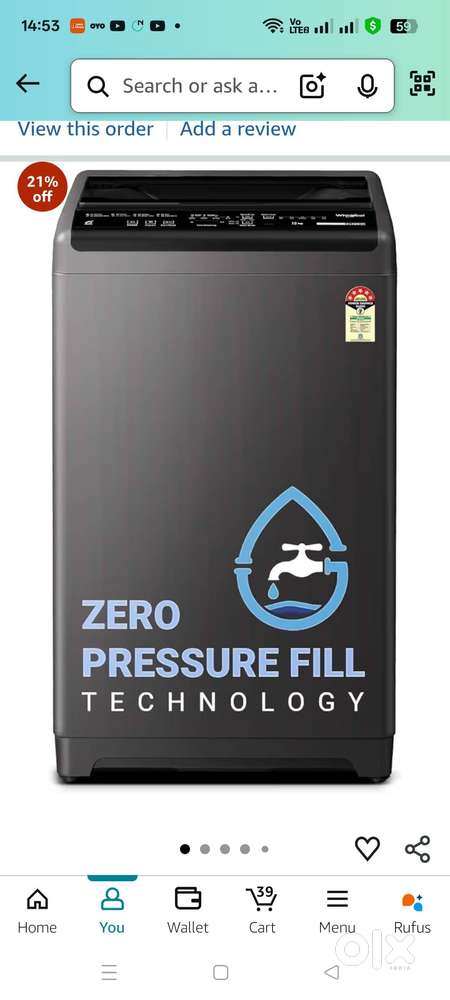 Automatic Top load 6kg Sep 25