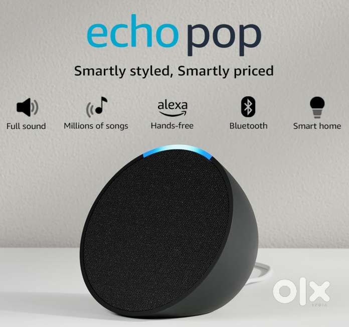 Amazon Echo Pop Smart speaker with Alexa and Bluetooth Loud sound, b