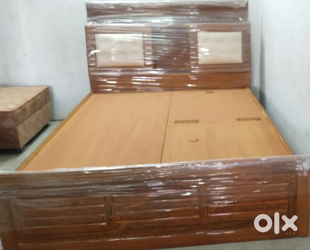 New queen size  head storage n bottom storage wooden bed in wholesale