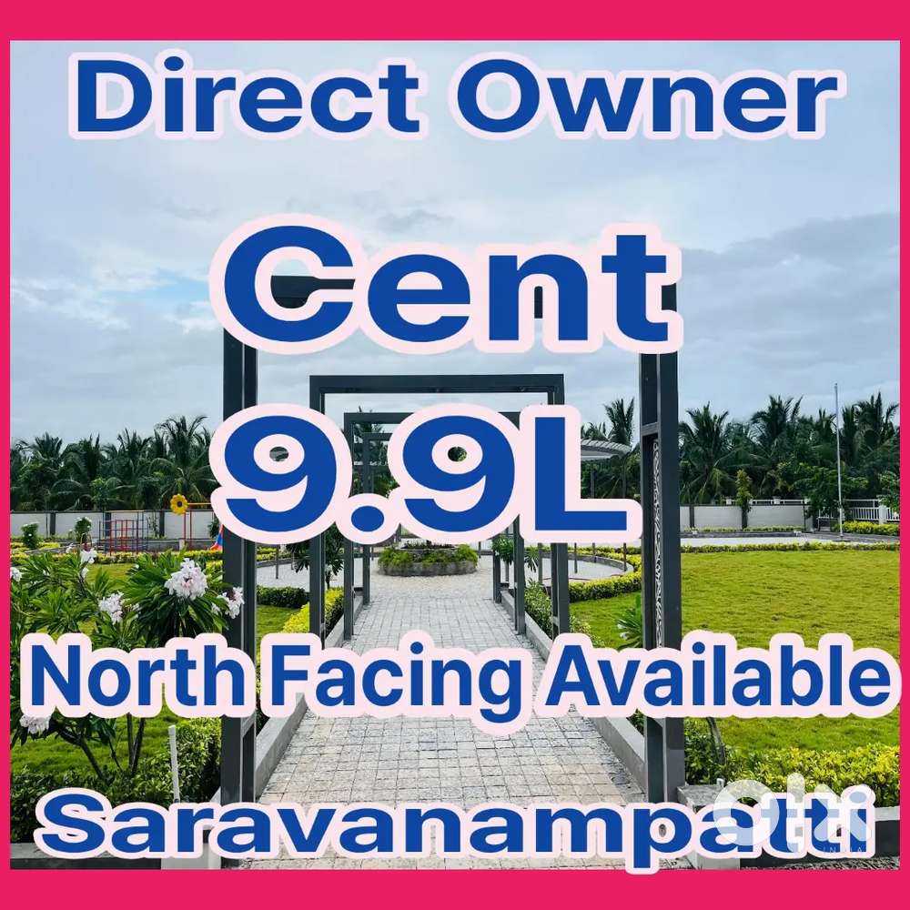 Dtcp Plots For Sales At Saravanampatti Athipalayam 9.9L Percent