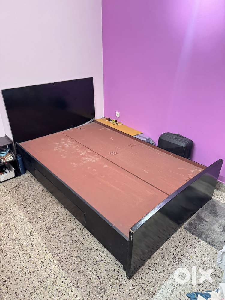 Double Bed with storage & mattress