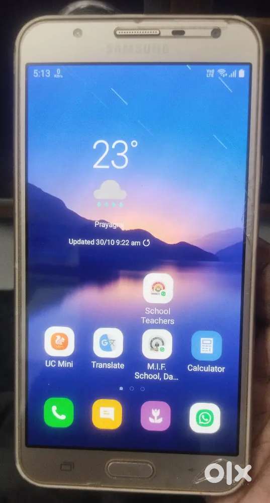 Samsung j7 nxt 3gb 32gb, back cover ke sath