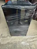 Single door black colour fridge