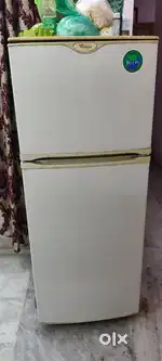 Whirlpool double door  fridge  210 litre full working condition