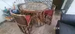 Bamboo Round Dining Table