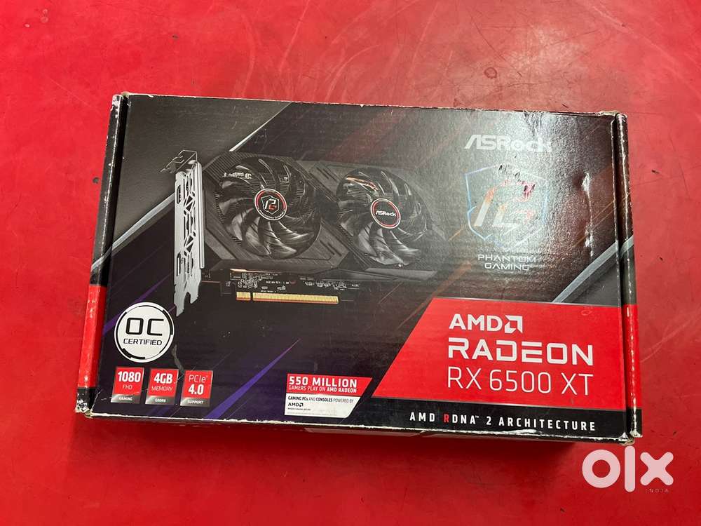 Rx 6500xt 1.5 months old. Bill box all available