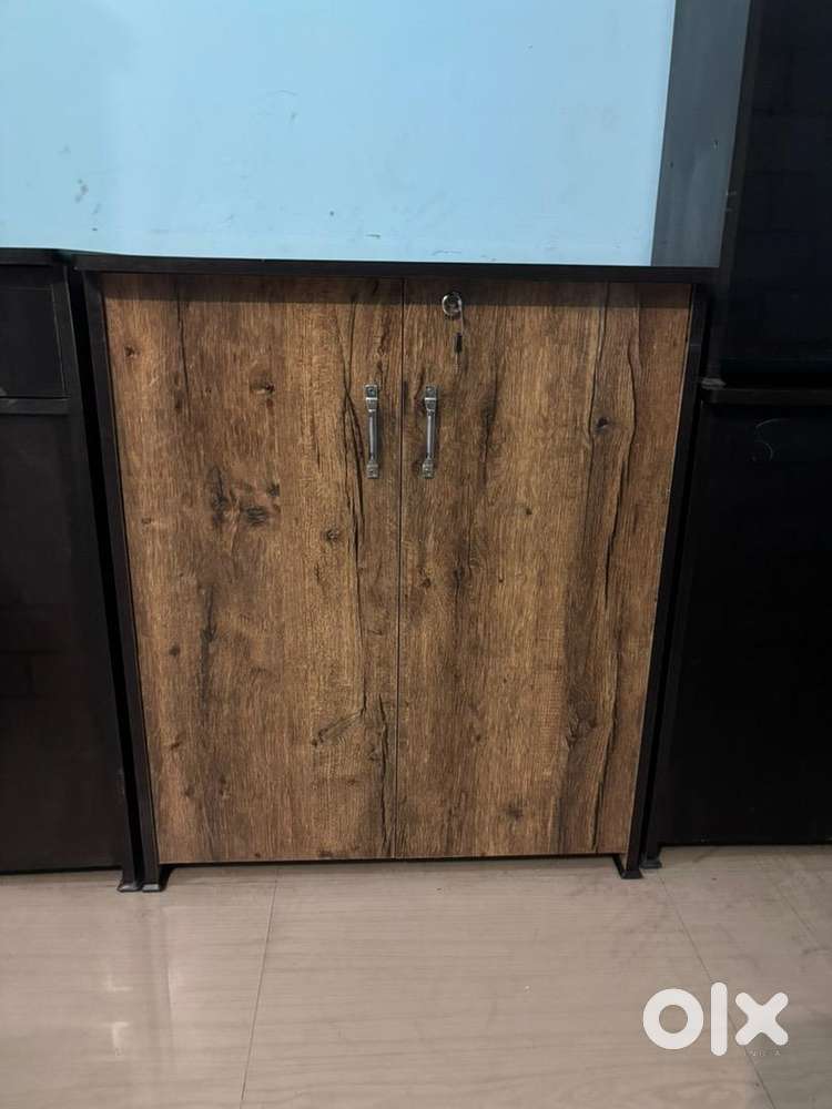 Unused wooden shoerack cum multipurpose almirah (36*30 inch) available