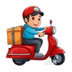 Delivery boy ( grocery items )