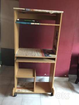 Wooden Computer table/storage shelf