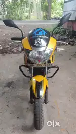 Metalic Yellow color apache, 60km service per liter