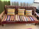Sofa Set - Wooden - 5 Seater