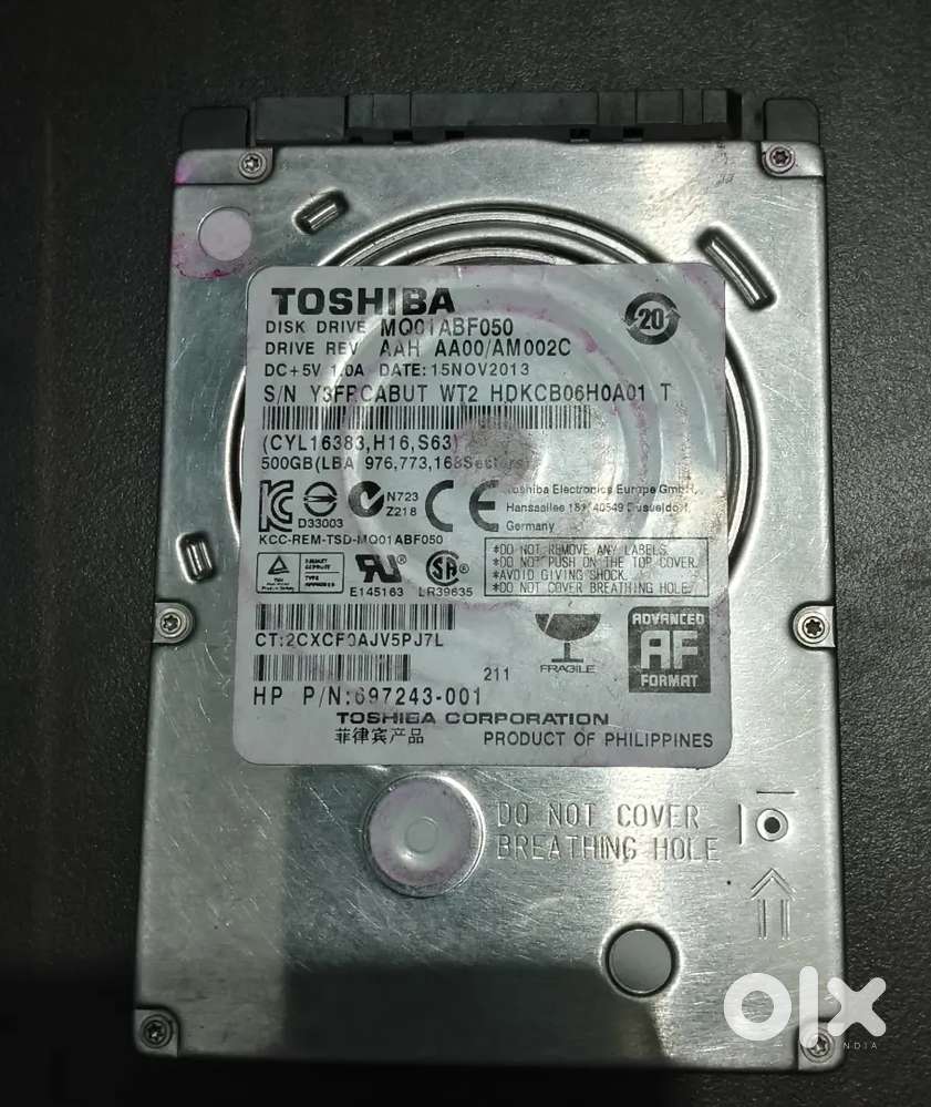 Hard disk 500 mb