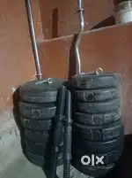 Kore Plastic PVC 50 Kg Home Gym Set