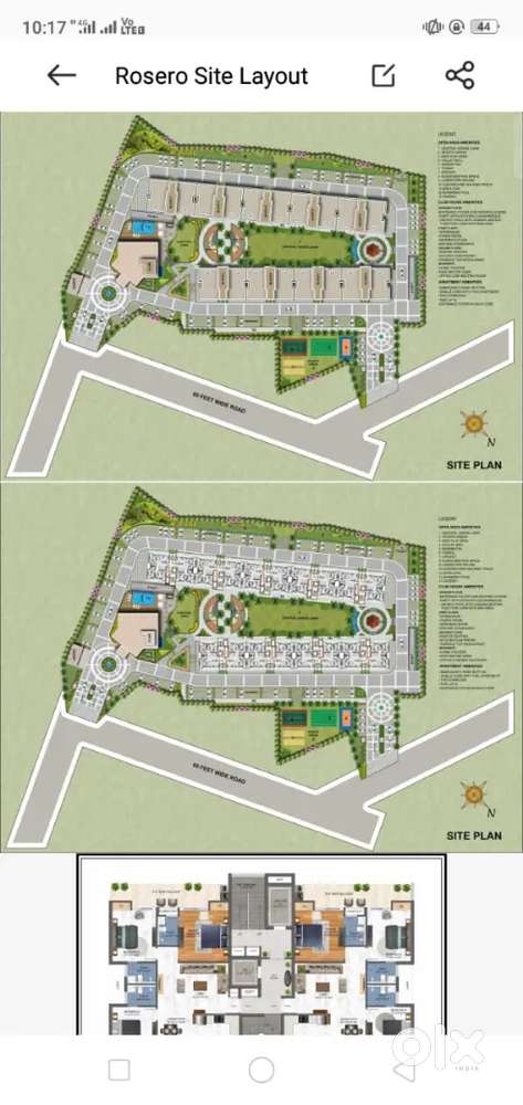 I am sell ,3bhk luxurious flat in Resero ellen's zirakpur