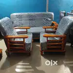Mountain furniture new brand wooden sofa set with wholesale price