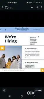 Fashion desiner- supervisor- management