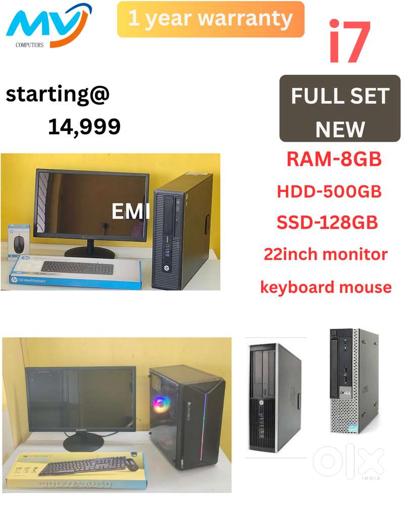 Starting @ 14,999  Branded FULL SET  CPU - i7 Process