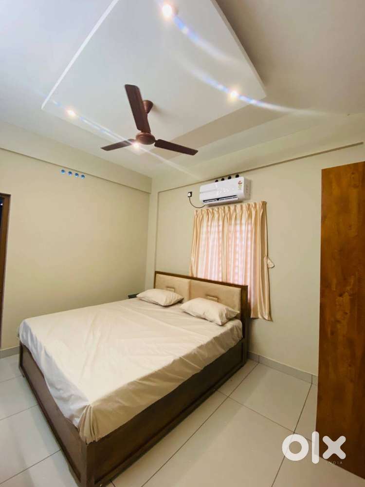 #1 BHK Fully Furnished Apartment with AC for Rent in Chittethukara