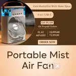 Portable mist air fan new one