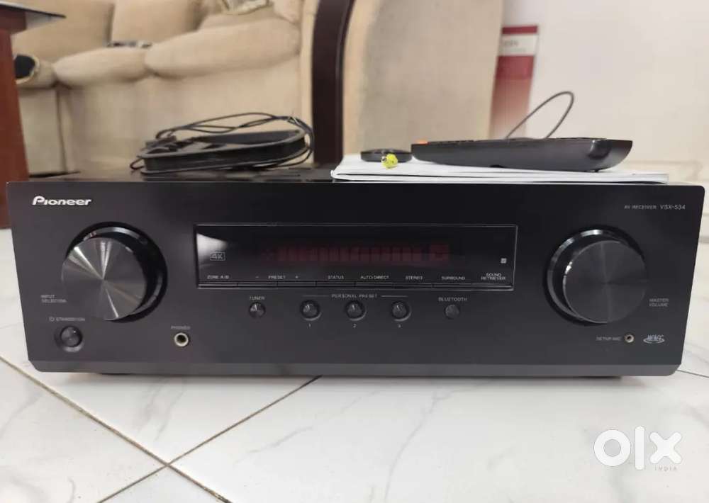 Pioneer VSX-534, Dolby Atmos AV Receiver with Bluetooth.