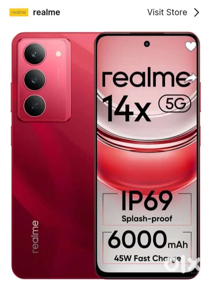 Realme14x5g waterproof (3month old only)